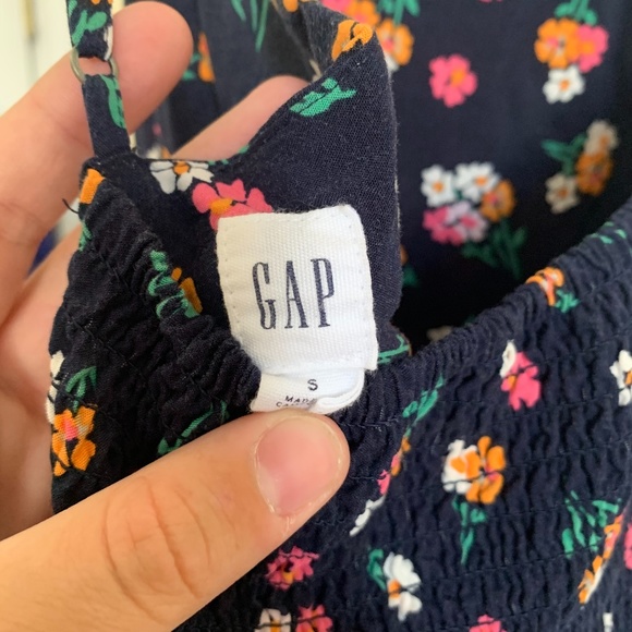 GAP Navy and Floral Printed Dress - Picture 2 of 4